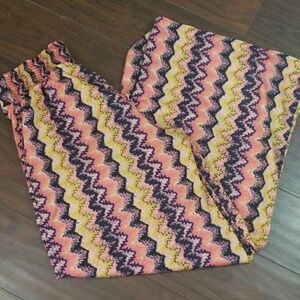 Bar III Bohemian stretchable wide leg pants sz Med